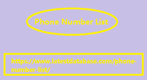 Phone Number List