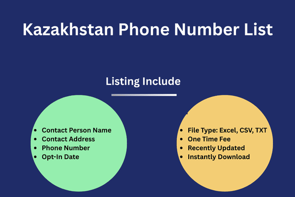 Kazakhstan phone number list